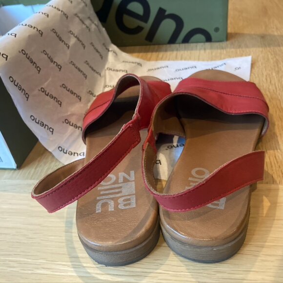 Bueno Tansig Sandals, Red, 7/37 - Picture 4 of 4